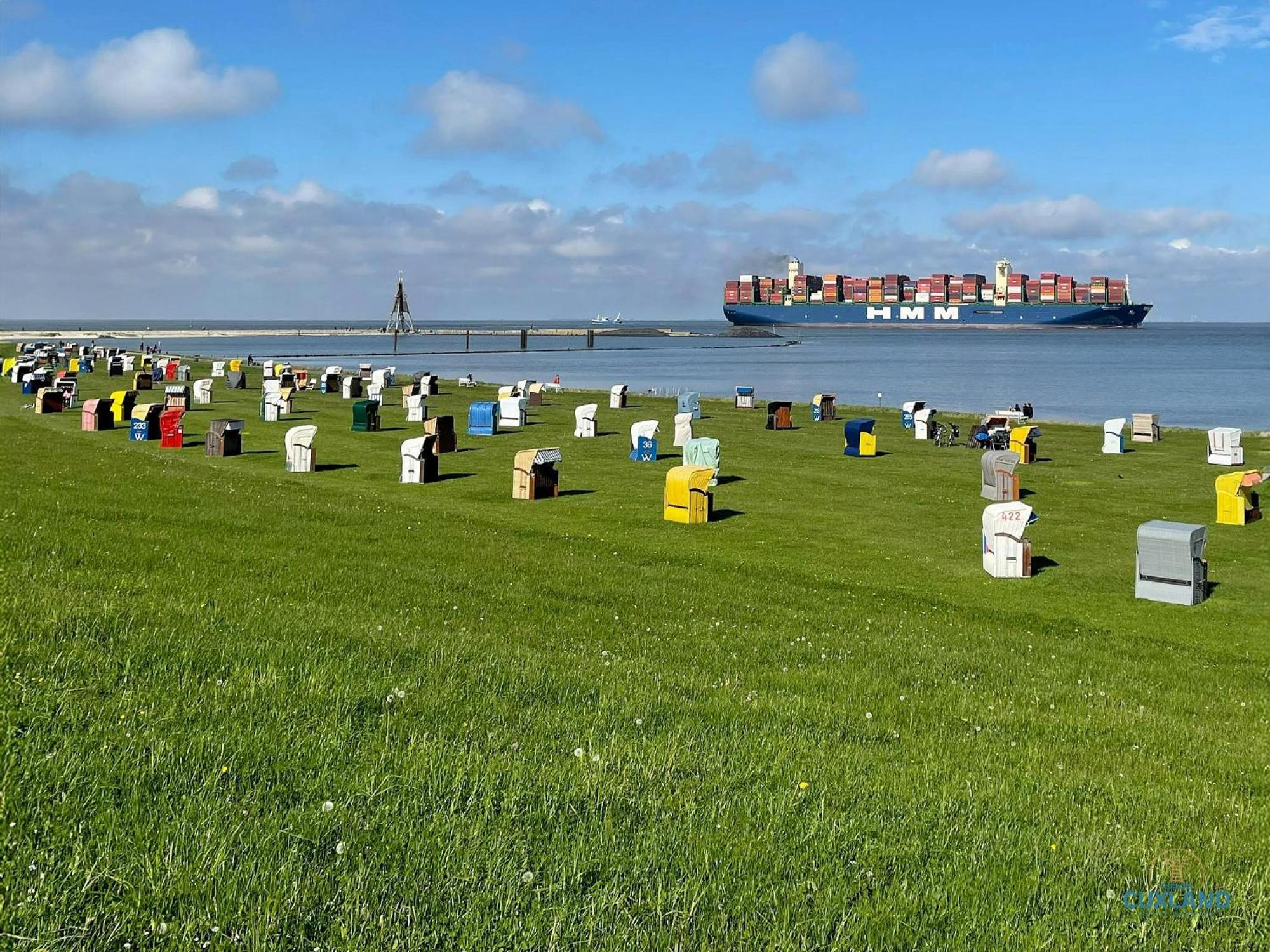 Urlaub Mit Seesicht Haus Nautic Whg.709 Cuxhaven Exterior foto